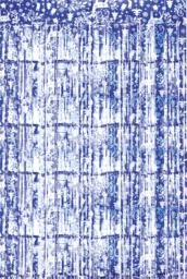 Shimmer christmasReindeer Tinse Curtain, 2x1M Blue