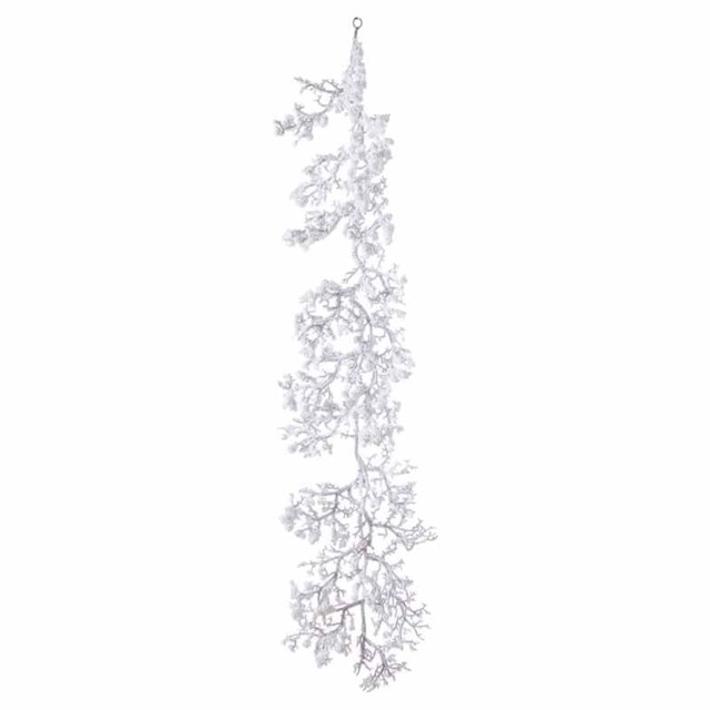 Snowy Garland Artificial Plant - Plastic - L32 x W32 x H150 cm