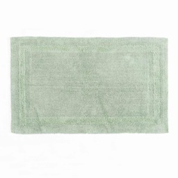 Homescapes Luxury Reversible Cotton Bath Mat - Sage Green Sage Green
