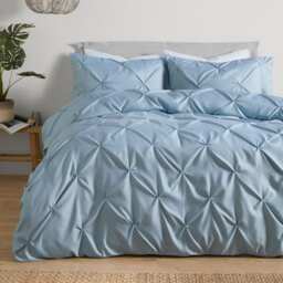 Serene Lara Duvet Cover Set Blue