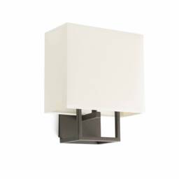 Vesper 1 Light Indoor Wall Lamp Brown with Shade, E14