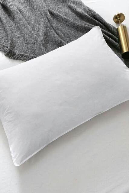 Duck Feather & Down Pillow PAIR with Cotton Cover