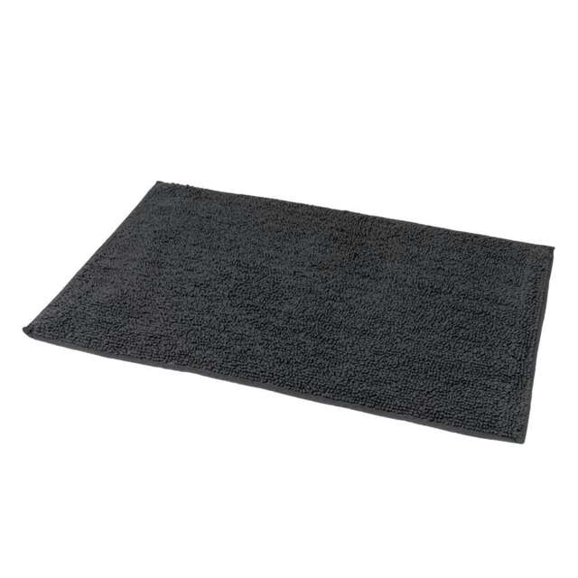 Showerdrape Andorra Charcoal 100% Cotton Bath Mat 800 x 500mm Multi 1