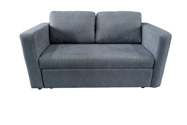 The Brenta 2 Seater Slide Storage Sofa in Grey, Silver or Navy Grey One Size