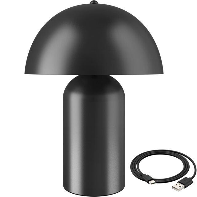 Table Lamp Kade - retro design, 3 brightness levels, battery-powered Black black 25 x 25 x 34 cm 1