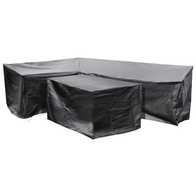 Cozy Bay Fiji EZBreathe Left L Shape Patio Set Cover in Black