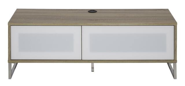 Helium TV-Stand with 1 Door & 1 Flap Ligth Oak/White Brown Light Oak One Size 86