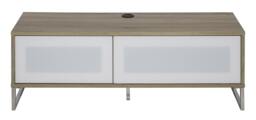 Helium TV-Stand with 1 Door & 1 Flap Ligth Oak/White Brown Light Oak One Size 86