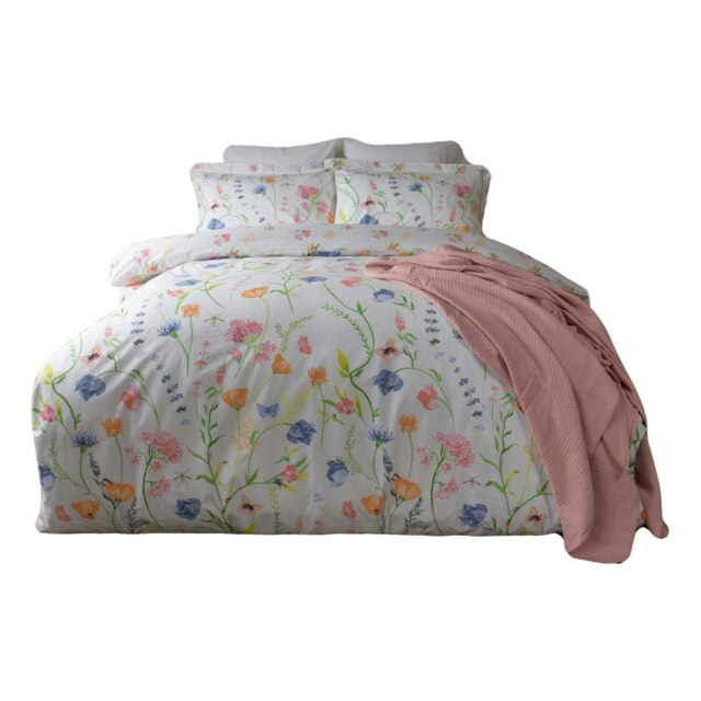 Belledorm Larissa Floral Bedspread - Multicoloured - 260cm x 260cm