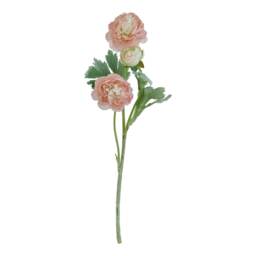 Hill Interiors The Natural Garden Collection Ranunculus Artificial Flower - Pink/Green - One Size