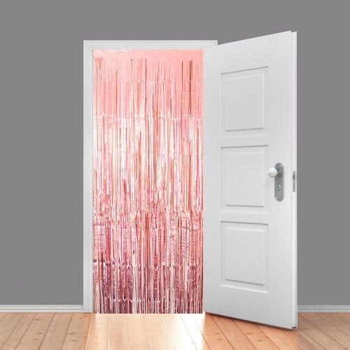 Rose Gold Foil Door Curtain Backdrop 92cm x 244cm