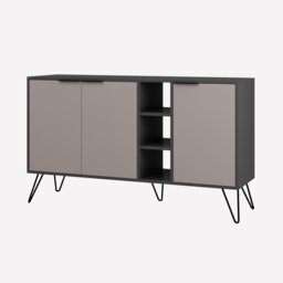 Decortie Clara Sideboard Cabinet 142cm Anthracite Grey