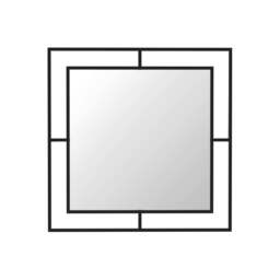 Decortie Corner Wall Mirror 58.6x58.6cm Black