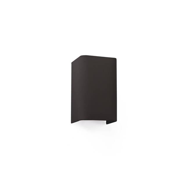 Cotton Black Square Wall Light 200x 125x 105 1x E27
