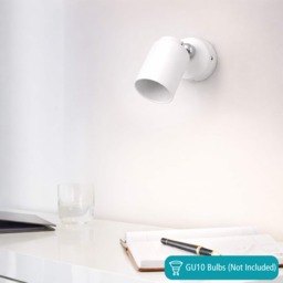 EGLO Basic Stecci-E White Plastic & Steel Single Wall Spotlight