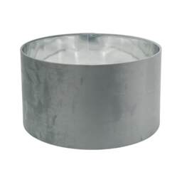 ValueLights Reni Large Grey Velvet Chrome Shade and Bulb