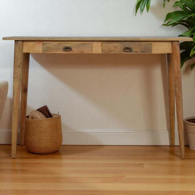 Artisan Furniture Solid Wood 2 Drawer Nordic Writing Desk