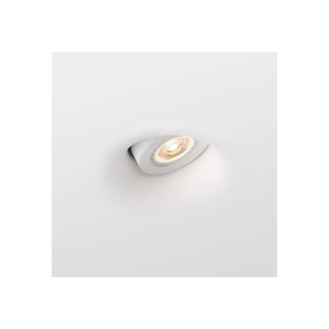 Neu 1 Light Round Recessed Spotlight Plaster, White