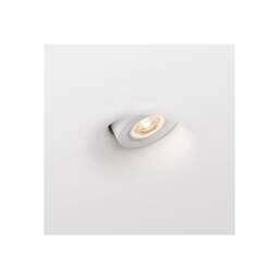 Neu 1 Light Round Recessed Spotlight Plaster, White