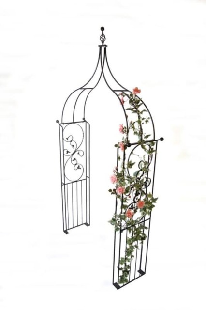 Imperial Ogee Arch (Including Ground Spikes) Bare Metal - Ready to Rust - Steel - L43.2 x W137.2 x H284.5 cm