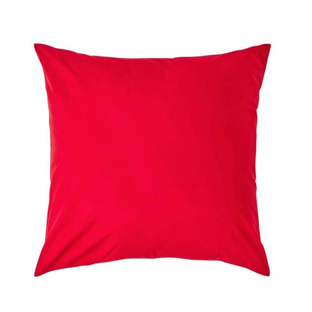 Homescapes Red European Size Egyptian Cotton Pillowcase 200 TC - 60 x 60 cm Red