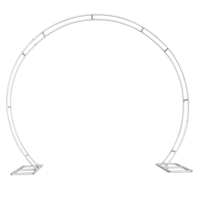 Dual Circle Arch Stand Party Background Decoration, Garden Arbors - 260x220cm