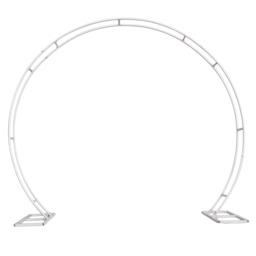 Dual Circle Arch Stand Party Background Decoration, Garden Arbors - 260x220cm