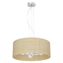 Milagro Pendant Lamp Marshall White / Rattan 3XE27