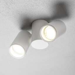 CGC LUP White Modern Double GU10 Adjustable Ceiling Spotlight White White height: 11.5 cm, width: 17.5 cm spotlight width: 5.6 cm