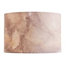 ValueLights Leanne Marble Effect Fabric Pendant Shade and Bulb