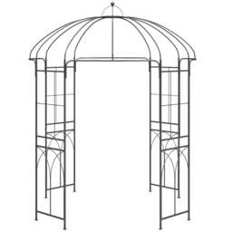 Gr8 Garden Metal Garden Rose Arch Trellis Bird Cage Shape Arbour Gazebo Pergola Pavilion