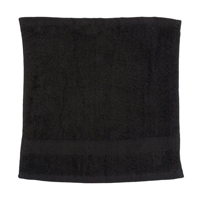 Towel City Luxury Face Towel - Black - One Size