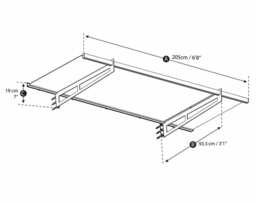 Patio Cover Bremen Door Awning Canopy 2050 Clear - Aluminium/Acrylic - L205 x W93.5 x H18.7 cm - Dark Grey Grey