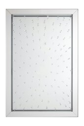 Rivulet Splash Effect Wall Mirror Silver