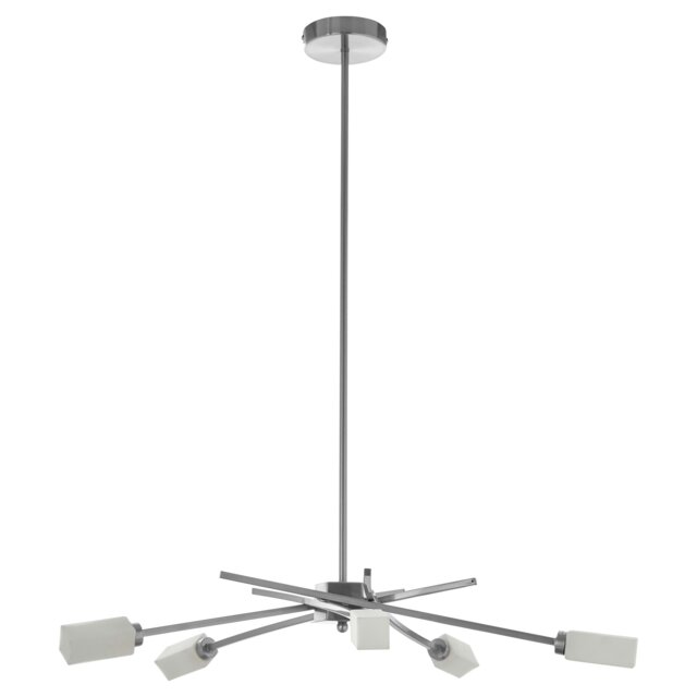 Orsina 5 Frosted Glass Shade Pendant Lamp