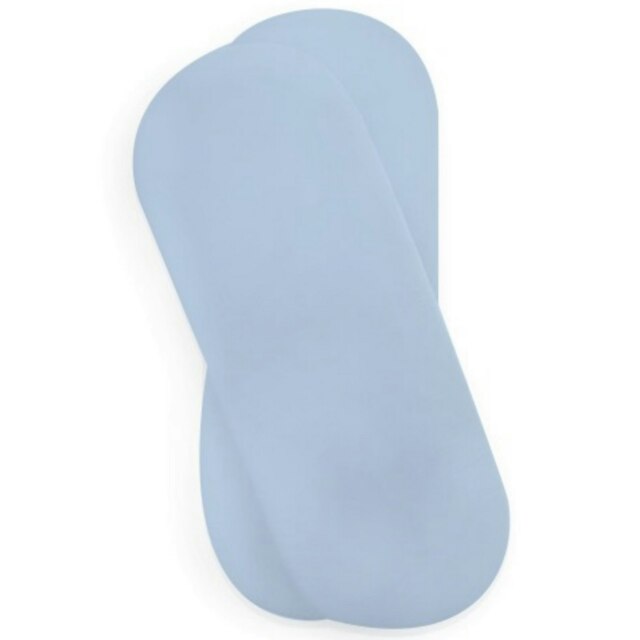 Clair de Lune 2 Pack Moses Basket Sheets - Blue