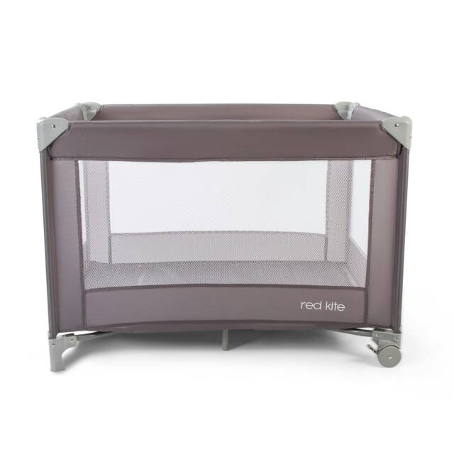 Red Kite Sleeptight Travel Cot Grey