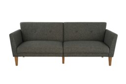 Regal 3-Seater Sofa Bed Fabric Grey Grey GREY LINEN Three Seater