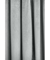 Deco Lined Eyelet Geometric Curtains 168cm x 137cm Silver Grey Grey