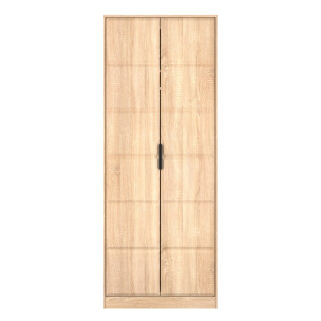 Seattle Tall Double Wardrobe in Bardolino Oak (Ready Assembled) Brown Bardolino Oak
