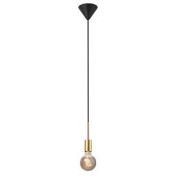 Nordlux Paco Indoor Pendant Light Brass Metal E27 Retro - Mains Powered, IP20 Gold