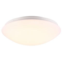Nordlux Ask Indoor Ceiling Light White Metal Intergrated LED Bathroom Safe - Mains Powered, IP44 White White