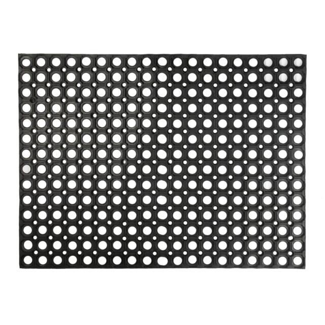 Nicola Spring Heavy Duty Door Mat - 80 x 60cm - Rubber Indoor Outdoor Floor Mat Dirt Trapper Rug Non Slip Doormat