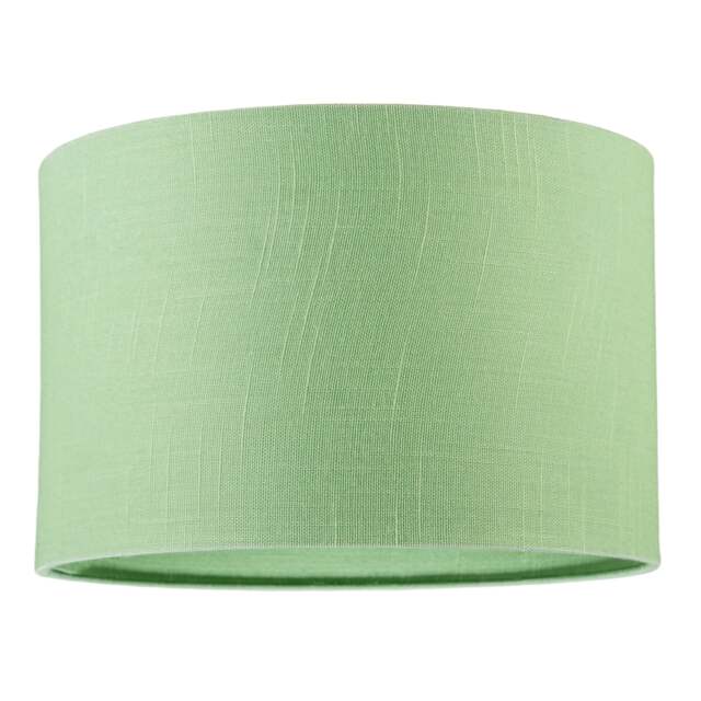 Designer Frosted Lime Green Textured Linen Fabric Circular Lamp Shade