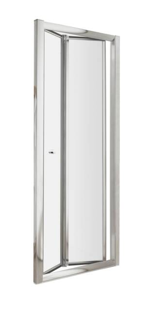 Balterley Contemporary Bi-Fold Shower Door Glass Silver Chrome 1