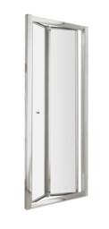 Balterley Contemporary Bi-Fold Shower Door Glass Silver Chrome 1