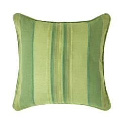 Homescapes Cotton Striped Green Cushion Cover Morocco - 60 x 60 cm Green Green 60 x 60 cm