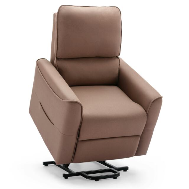 Clifton Electric Fabric Single Motor Rise Recliner Lift Mobility Chair (Beige)