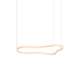 Waves 155cm Integrated LED Pendant Ceiling Light Gold 3000K
