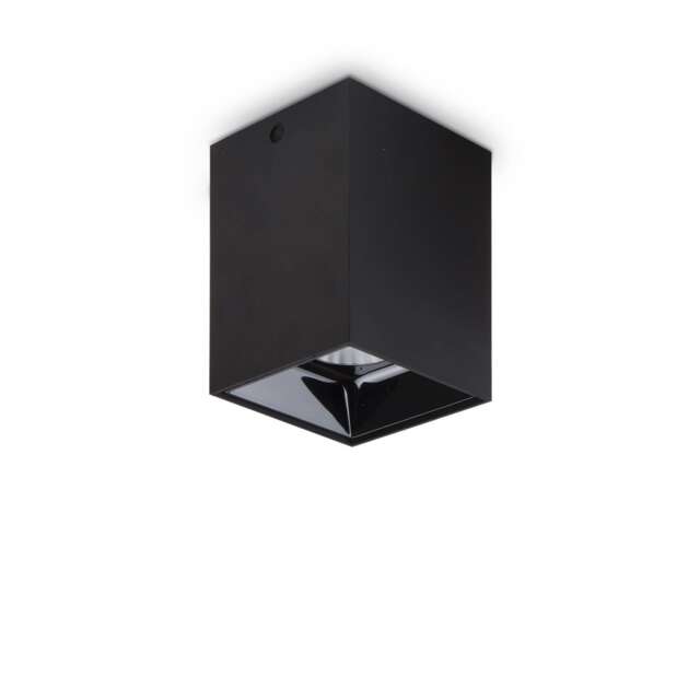 Nitro LED 1 Light Square Surface Mounted Downlight Black